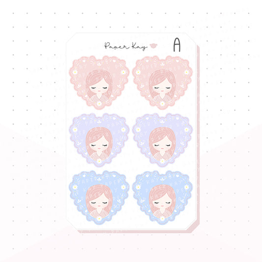 Mother's Day Heart Bujo Deco Planner Stickers