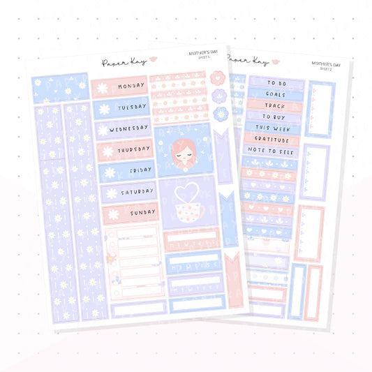 Mother's Day Hobonichi Cousin Kit - Planner Stickers