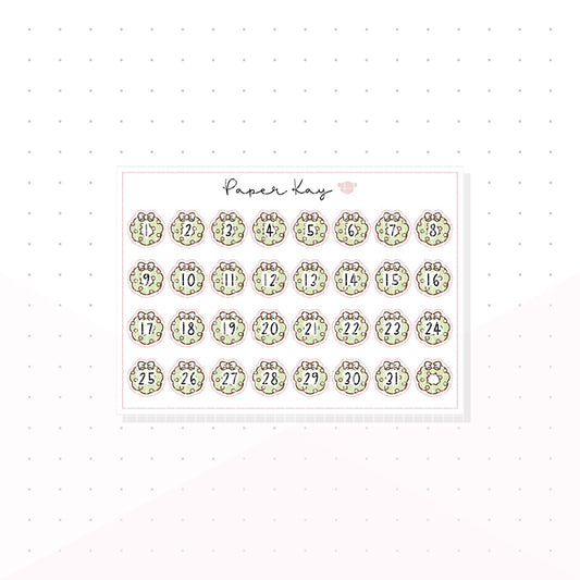 Pastel Nutcracker Date Dots - Planner Stickers