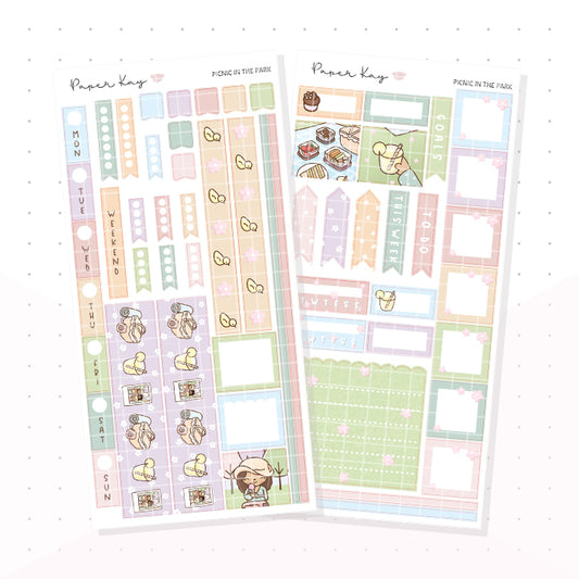 Picnic in the Park Hobonichi Weeks Kit - Planner Stickers