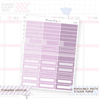 1.5" Wide Headers - Square Cornered Functional Stickers