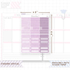 1.5" Wide Headers - Square Cornered Functional Stickers