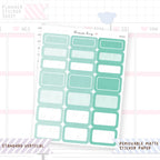 1.5" Wide Text Boxes - Round Cornered Functional Stickers