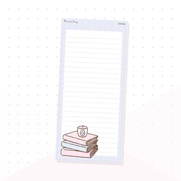 Book Stack Hobonichi Weeks Note Page - Planner Sticker