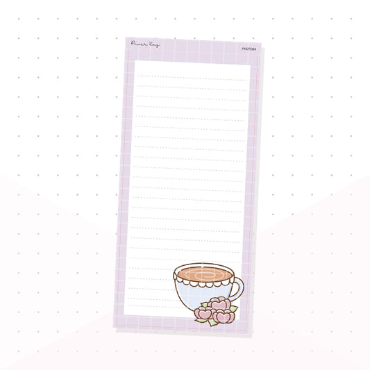 Coffee Cup Hobonichi Weeks Note Page - Planner Sticker