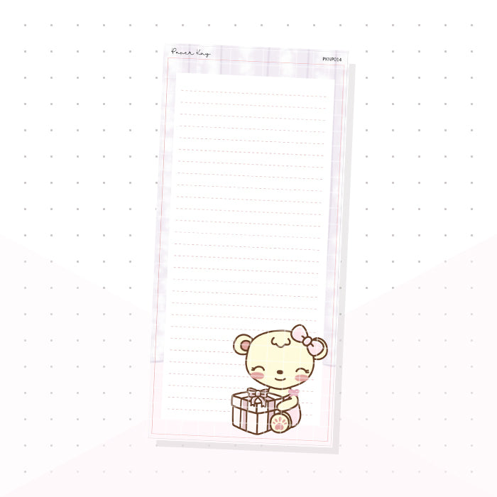 (PKNP014) Sweet Birthday Gift - Lined - Hobonichi Weeks Note Page - Planner Sticker