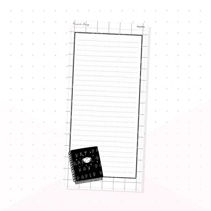 (PKNP031) Journal - Keep Life Simple - Lined - Hobonichi Weeks Note Page - Planner Sticker