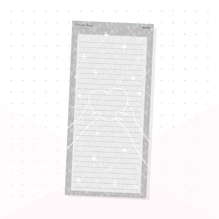 (PKNP032) Be Kind - Keep Life Simple - Lined - Hobonichi Weeks Note Page - Planner Sticker