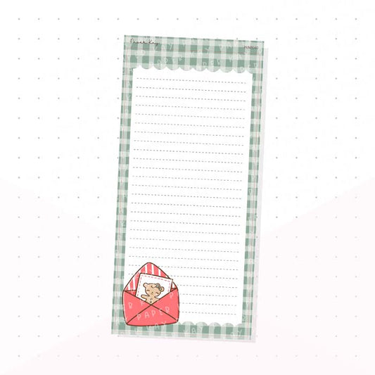 (PKNP040) Happy Holidays Happy Mail - Lined - Hobonichi Weeks Note Page - Planner Sticker