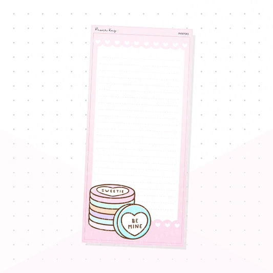 (PKNP041) Pink Sweet Stack - Lined - Sweeties Hobonichi Weeks Note Page - Planner Sticker