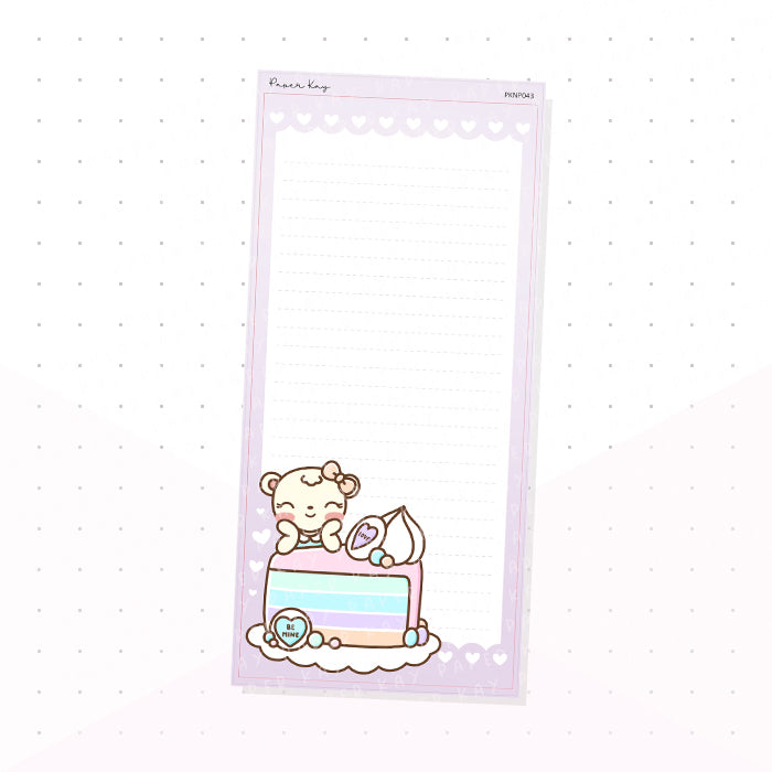 (PKNP043) Purple Sweeties Cake - Lined - Hobonichi Weeks Note Page - Planner Sticker