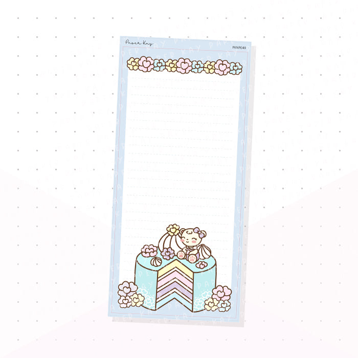 (PKNP049) Patisserie Cake - Lined - Hobonichi Weeks Note Page - Planner Sticker