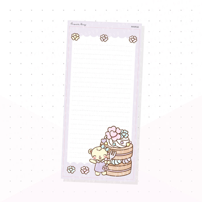 (PKNP050) Patisserie Sweet Treat - Lined - Hobonichi Weeks Note Page - Planner Sticker