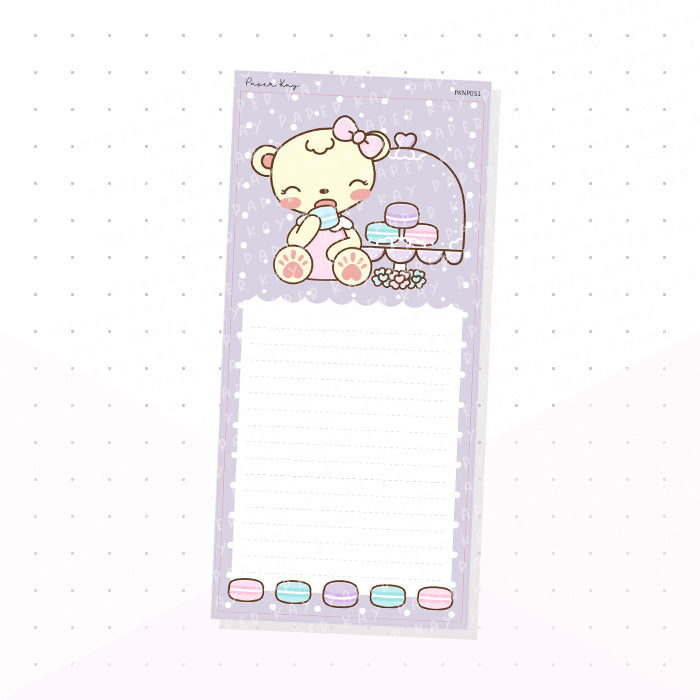 (PKNP051) Patisserie Macaron - Lined - Hobonichi Weeks Note Page - Planner Sticker