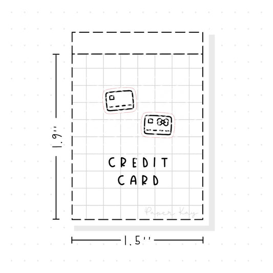 (PM005) Bank Card - Tiny Minimal Icon Stickers