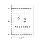 (PM007) Exclamation Mark ! - Tiny Minimal Icon Stickers