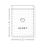 (PM009) Heart - Tiny Minimal Icon Stickers