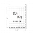 (PM013) Meal / Plate - Tiny Minimal Icon Stickers