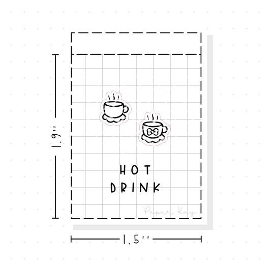 (PM014) Hot Mug / Cup - Tiny Minimal Icon Stickers