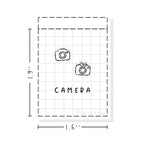 (PM022) Camera / Photography - Tiny Minimal Icon Stickers