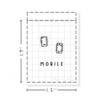 (PM031) Mobile / Phone - Tiny Minimal Icon Stickers
