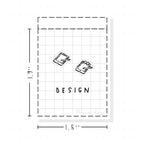 (PM032) Tablet / Design - Tiny Minimal Icon Stickers