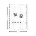 (PM034) Calculator - Tiny Minimal Icon Stickers