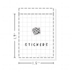 (PM036) Planner Sticker Sheets - Tiny Minimal Icon Stickers