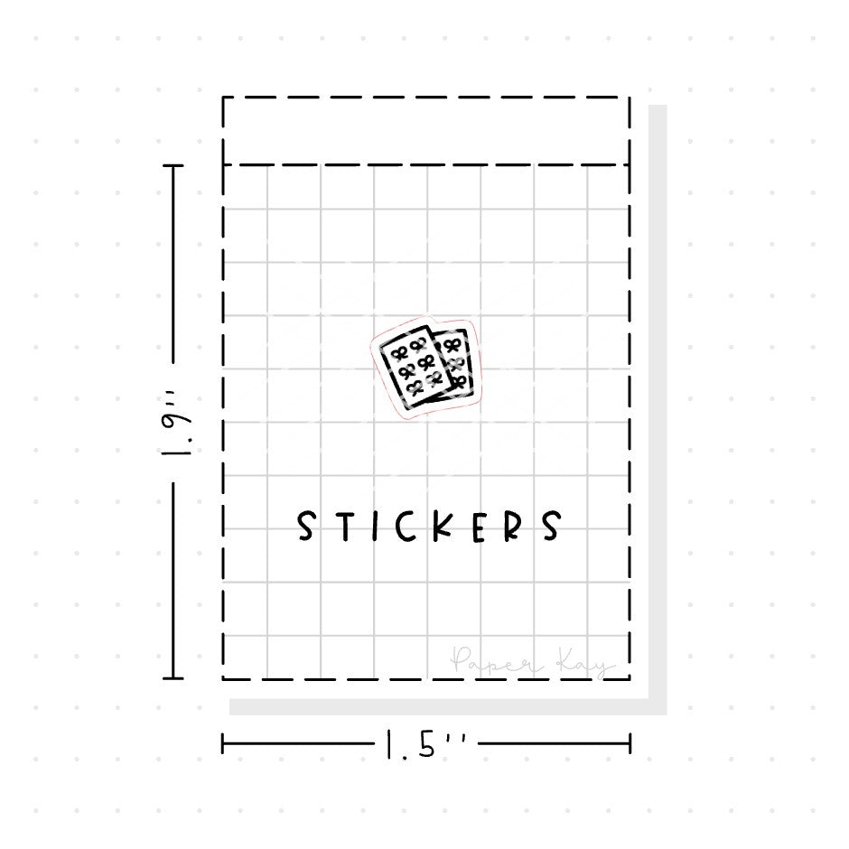 (PM036) Planner Sticker Sheets - Tiny Minimal Icon Stickers