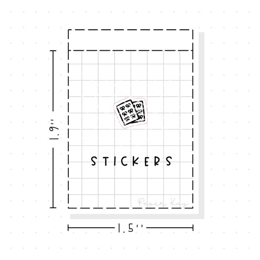 (PM036) Planner Sticker Sheets - Tiny Minimal Icon Stickers