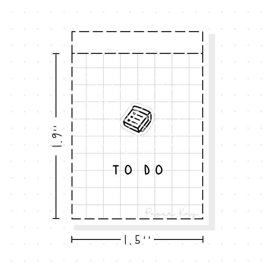 (PM037) To Do / Reminder - Tiny Minimal Icon Stickers