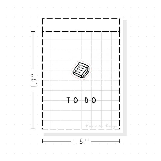 (PM037) To Do / Reminder - Tiny Minimal Icon Stickers