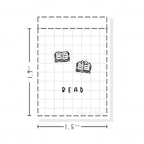 (PM046) Read / Book - Tiny Minimal Icon Stickers