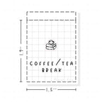 (PM047) Drink / Reading Break - Tiny Minimal Icon Stickers