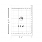 (PM054) Paw Print / Pet - Tiny Minimal Icon Stickers