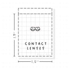 (PM063) Contact Lenses / Opticians - Tiny Minimal Icon Stickers