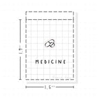 (PM065) Medicine / Medication - Tiny Minimal Icon Stickers