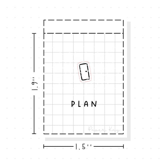 (PM069) Hobonichi/PP Weeks Weekly Planner - Tiny Minimal Icon Stickers