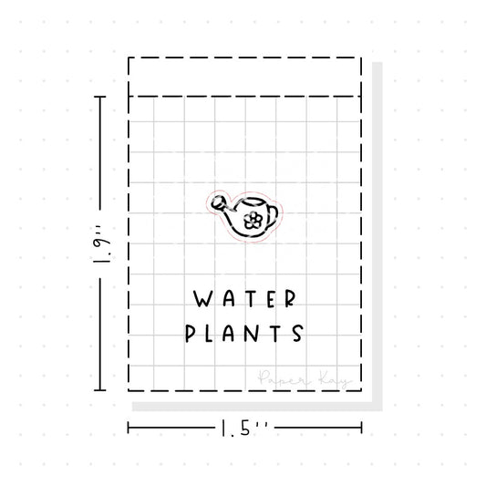 (PM071) Watering Can - Tiny Minimal Icon Stickers