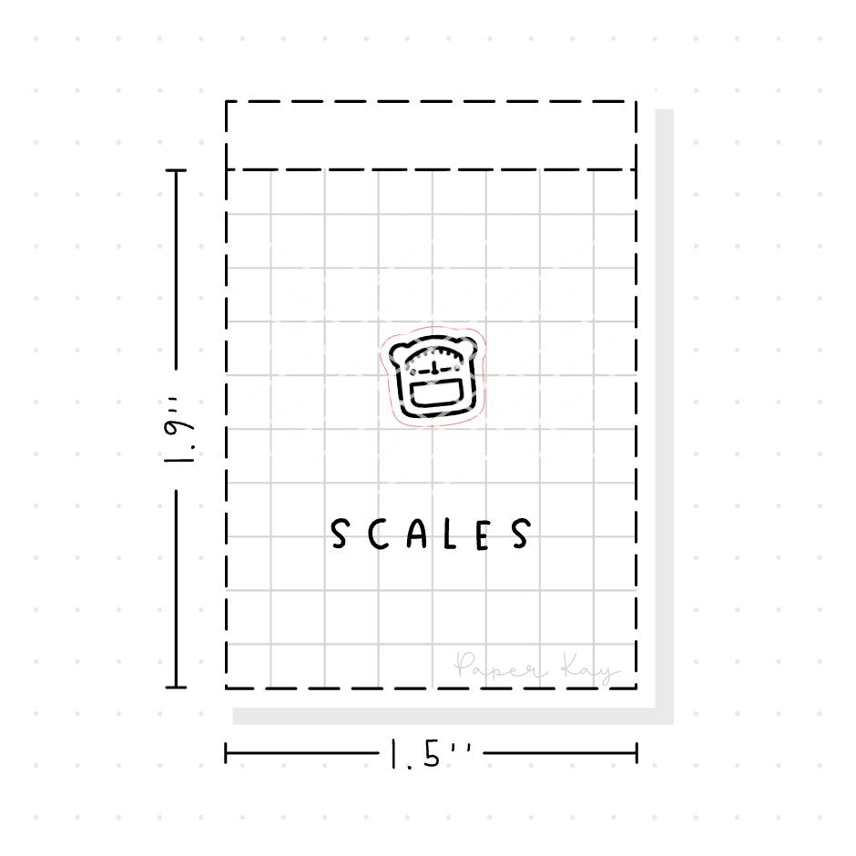 (PM073) Scales - Tiny Minimal Icon Stickers