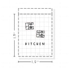 (PM079) Kitchen - Tiny Minimal Icon Stickers