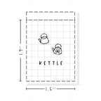(PM082) Kettle - Tiny Minimal Icon Stickers