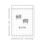 (PM084) Desk - Tiny Minimal Icon Stickers