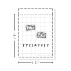 (PM087) Lashes - Tiny Minimal Icon Stickers