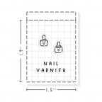 (PM088) Nail Polish - Tiny Minimal Icon Stickers