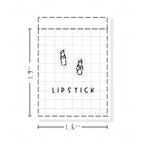 (PM089) Lipstick - Tiny Minimal Icon Stickers