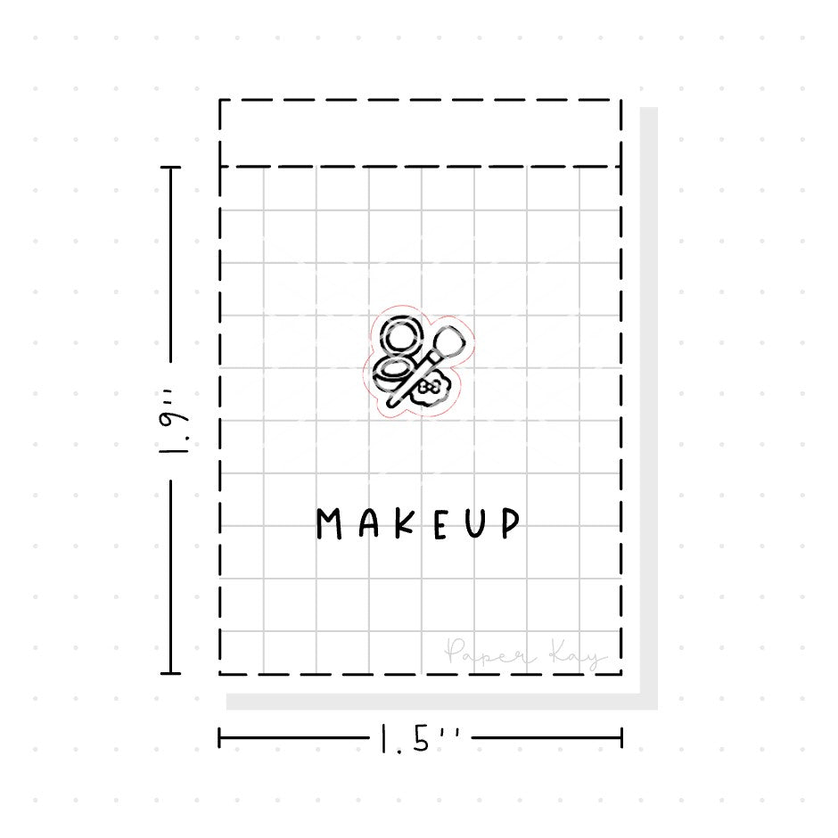 (PM090) Makeup - Tiny Minimal Icon Stickers