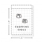 (PM097) Shopping - Tiny Minimal Icon Stickers