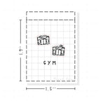 (PM099) Gym - Tiny Minimal Icon Stickers