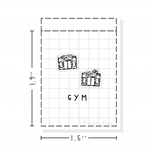 (PM099) Gym - Tiny Minimal Icon Stickers